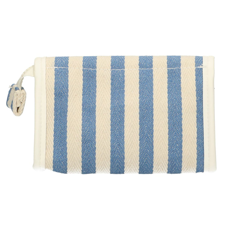 Traveller Spiegeltasche Sommerblau gestreift 17cm x 11cm