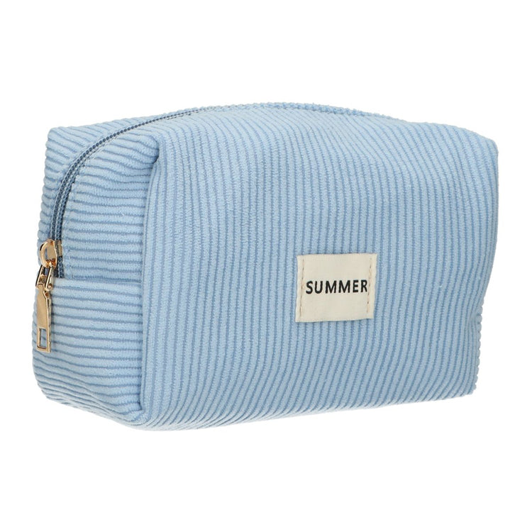 Traveller Beauty Bag Rib wasserdicht blau 20cm x 11,5cm