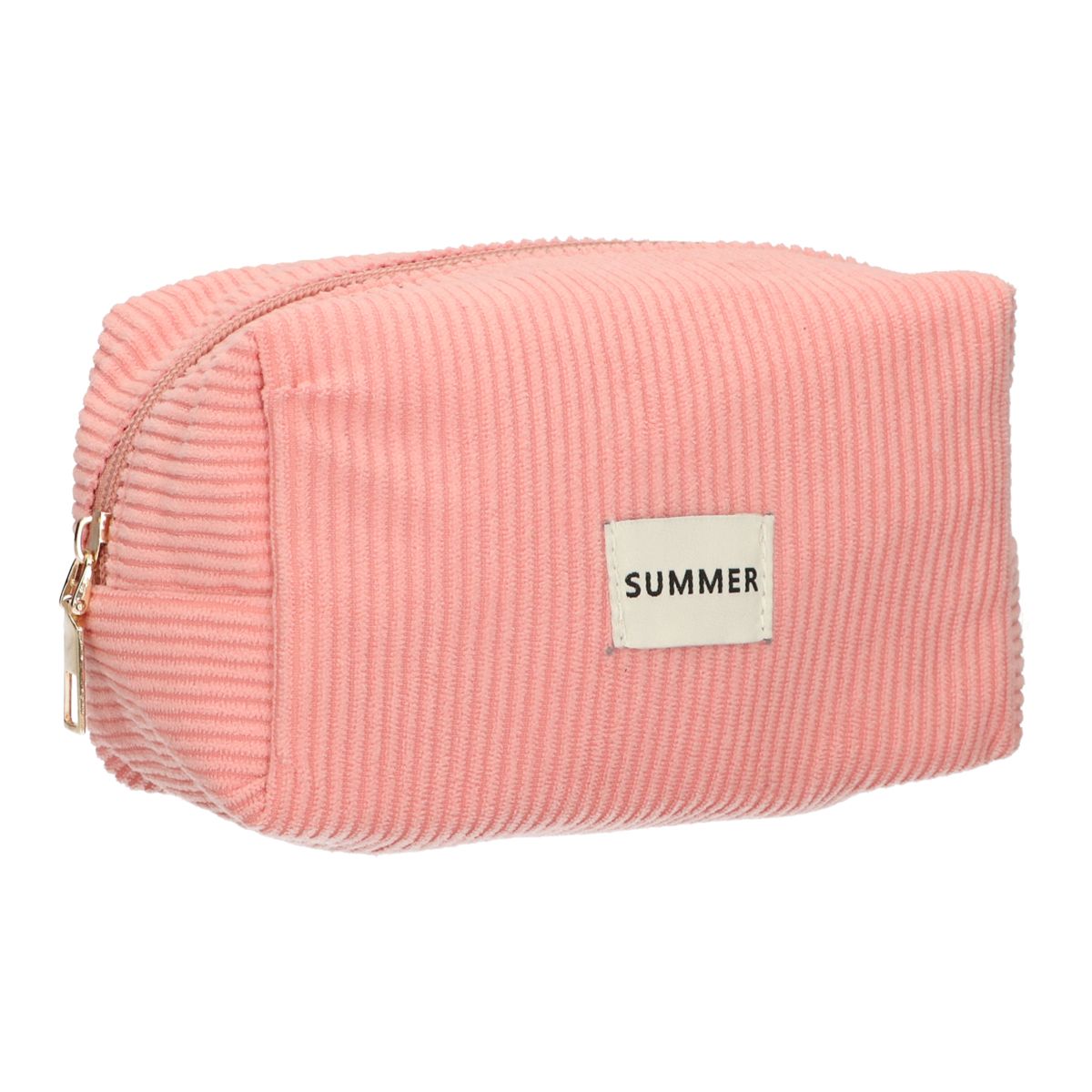 Traveller Beauty Bag Rib wasserdicht rosa 20cm x 11,5cm