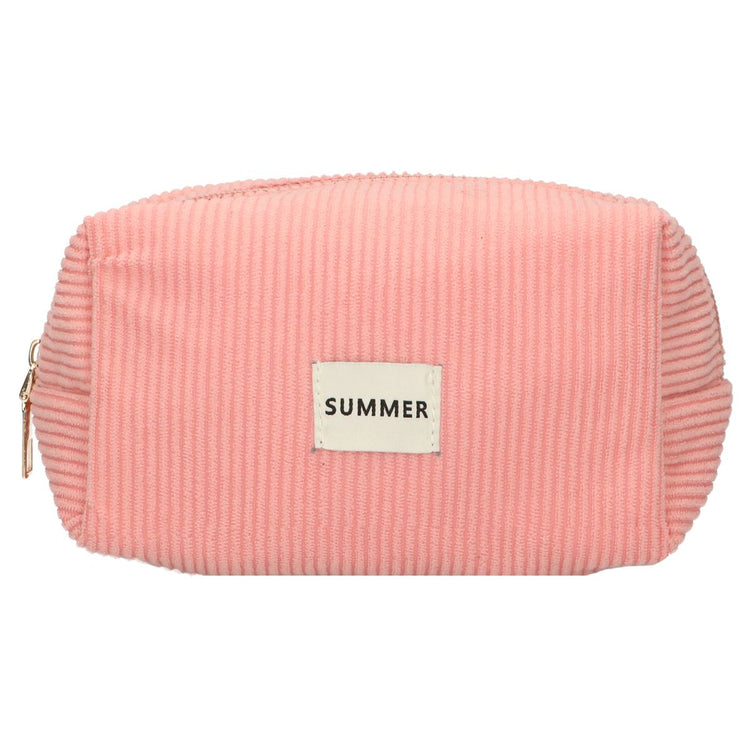 Traveller Beauty Bag Rib wasserdicht rosa 20cm x 11,5cm