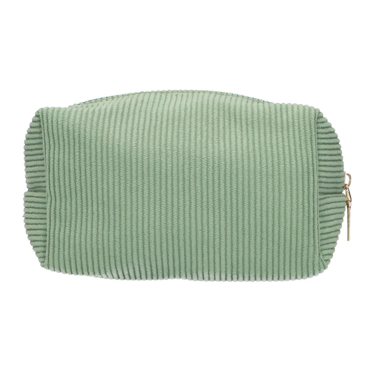 Reisekosmetiktasche gerippt, wasserdicht, Mintgrün, 20 cm x 11,5 cm
