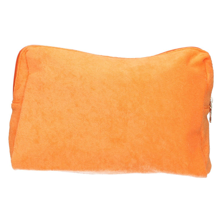 Traveller Kulturbeutel Frottee orange 28cm x 20cm