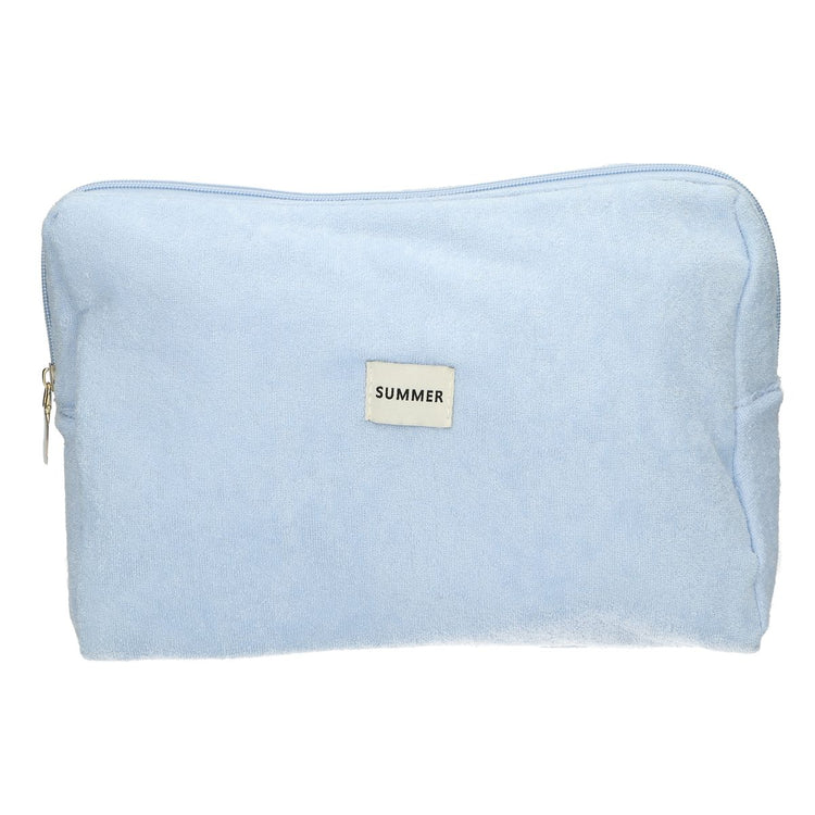 Traveller Kulturbeutel Frottee blau 28cm x 20cm