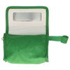 Reisespiegeltasche Frottee grün 16,5cm x 12cm