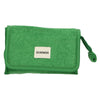Reisespiegeltasche Frottee grün 16,5cm x 12cm