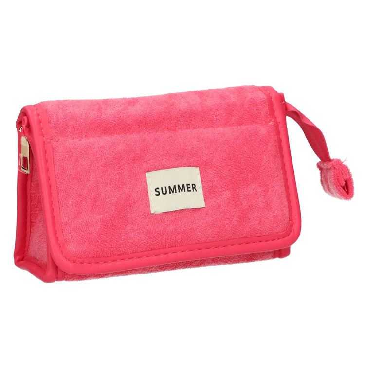 Traveller Spiegeltasche Frottee rosa 16,5cm x 12cm