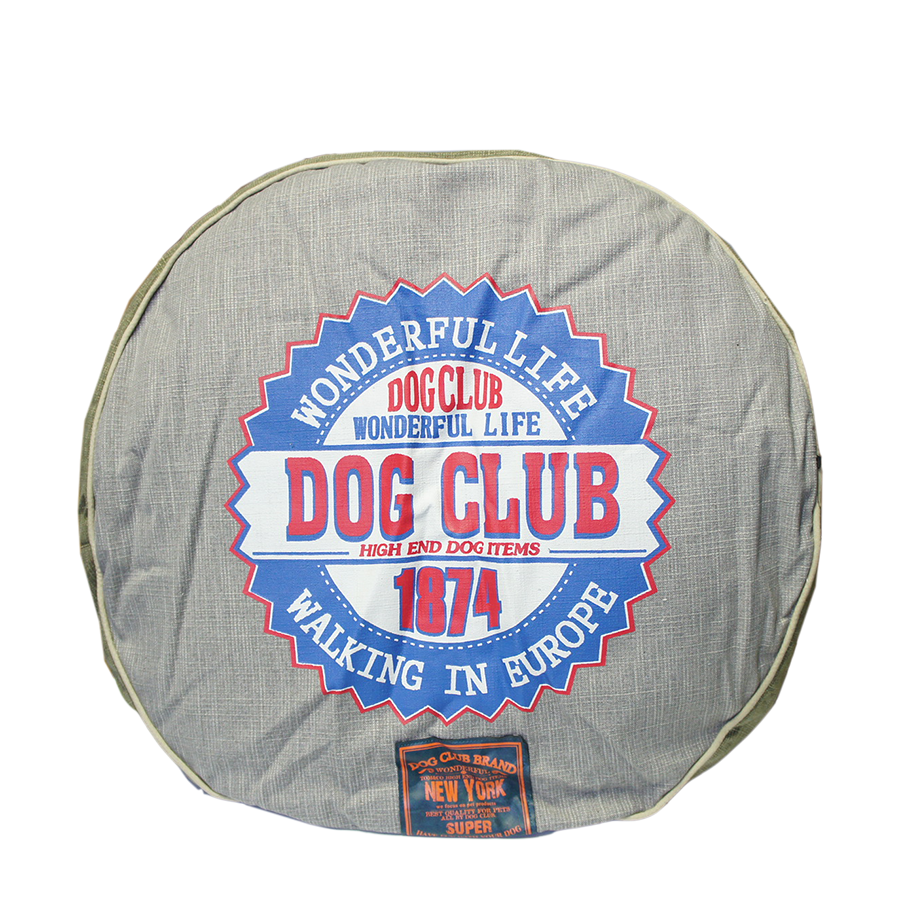 Tom Co Hundekissen Dog Club rund 62x62x14cm