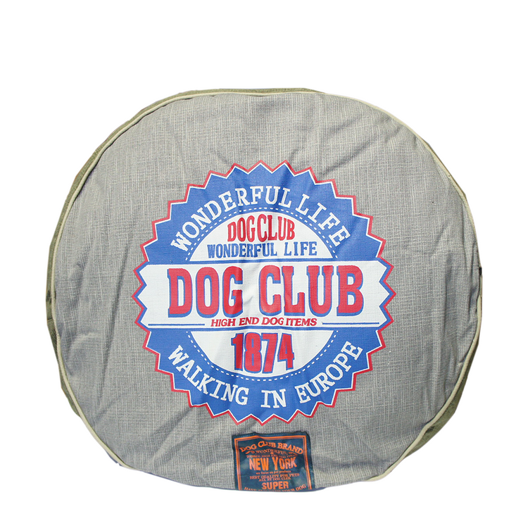Tom Co Hundekissen Dog Club rund 62x62x14cm