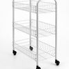 Tomado-Metaltex Tomado-Metaltex Siena Küchenwagen mit Rädern 41x23x63 cm Silber