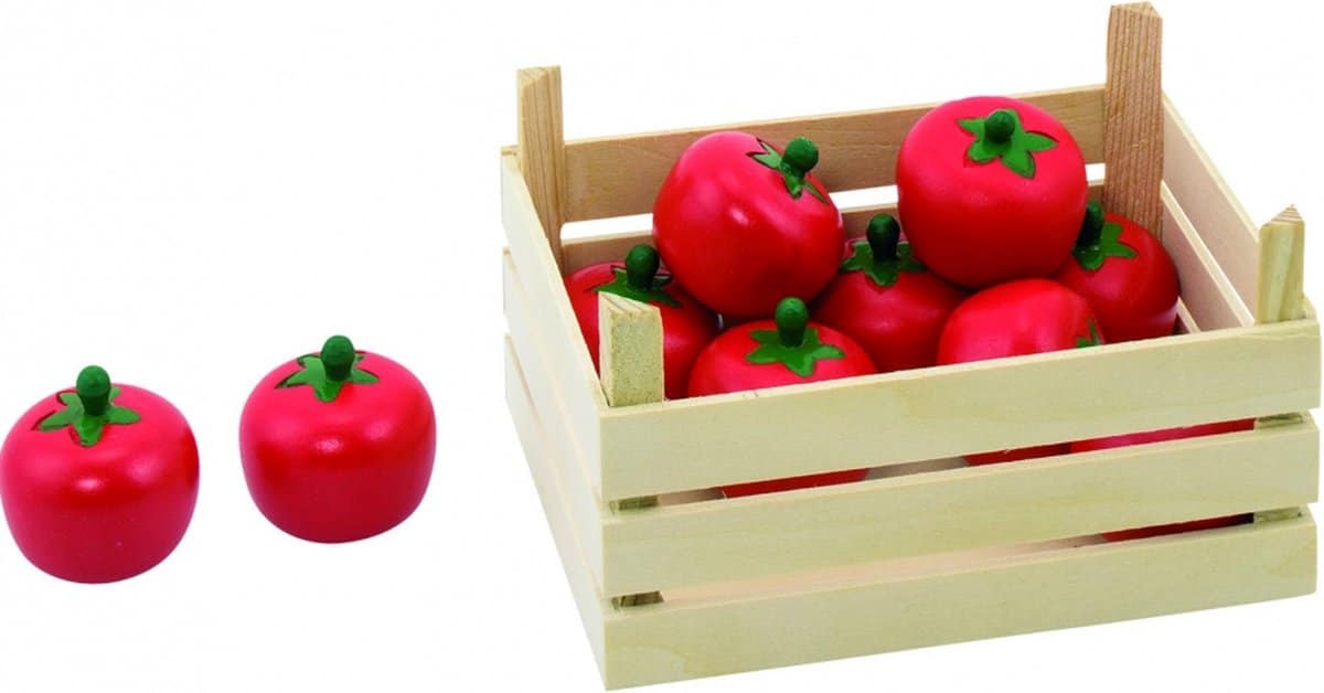 Goki -Holztomaten in Box, 10dlg.