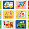 Toky Toy Pädagogische Holzmagnetplattentransport 80-Stück