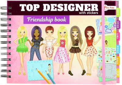 Toi-Toys Freunde buchen mit Aufklebern Top-Designer