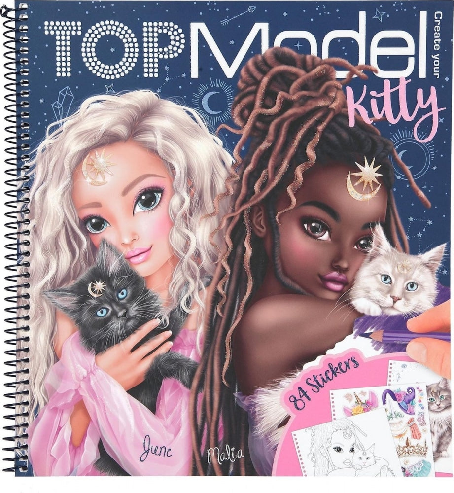 Top -Modell Malbuch Moonlight