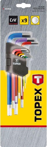 Topex Innensechskant-Steckschlüsselsatz 9-teilig lang - 6479035