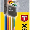 Topex TX-Schlüsselsatz Torx 9 Stück lang – 6479045