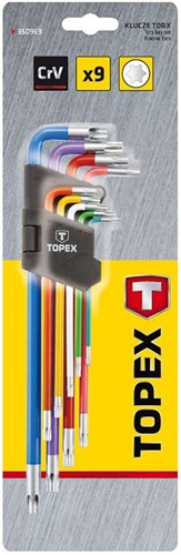 Topex TX-Schlüsselsatz Torx 9 Stück lang – 6479045