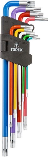 Topex TX-Schlüsselsatz Torx 9 Stück lang – 6479045