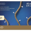 Seilgirlande Jute LED L390cm 40lamps auf Transformator - 5510120