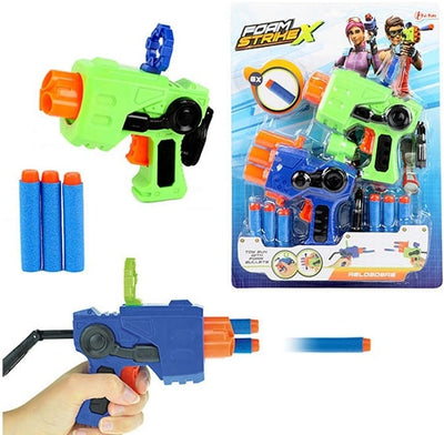Toi-Toys die Reloader-Spielzeugpistole mit Schaumstoffpfeilen, 2 Teile in Verpackung