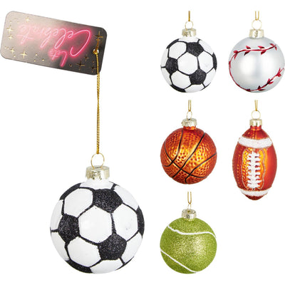 Aufhänger Sportbälle 6cm Display a 10 Stk