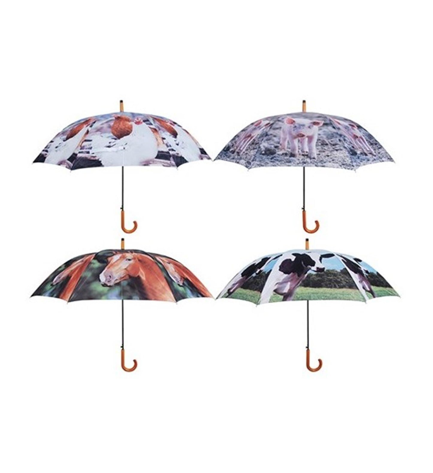 Esschert Design Regenschirm Bauernhoftiere
