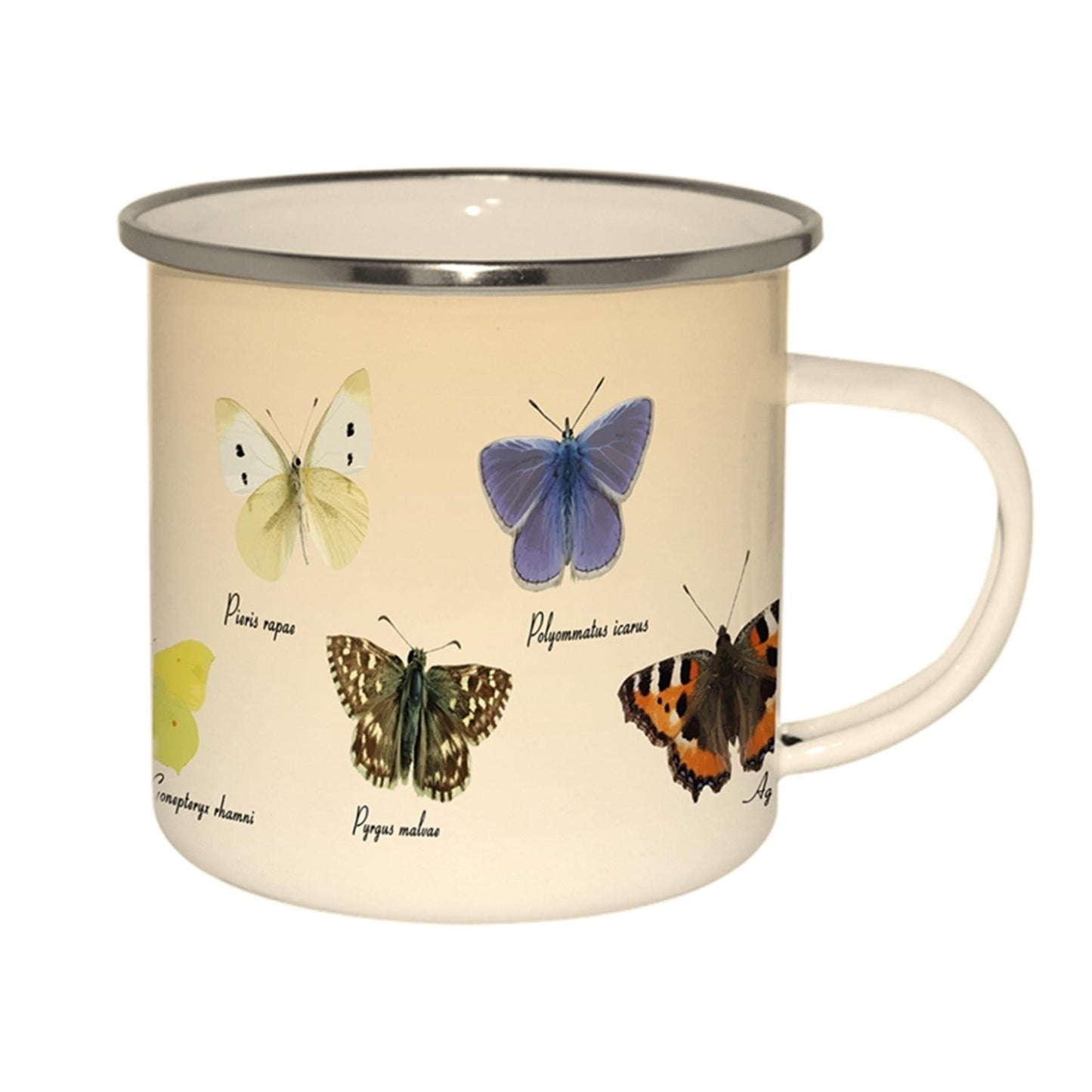 Esschert Design Emaillebecher Schmetterlinge