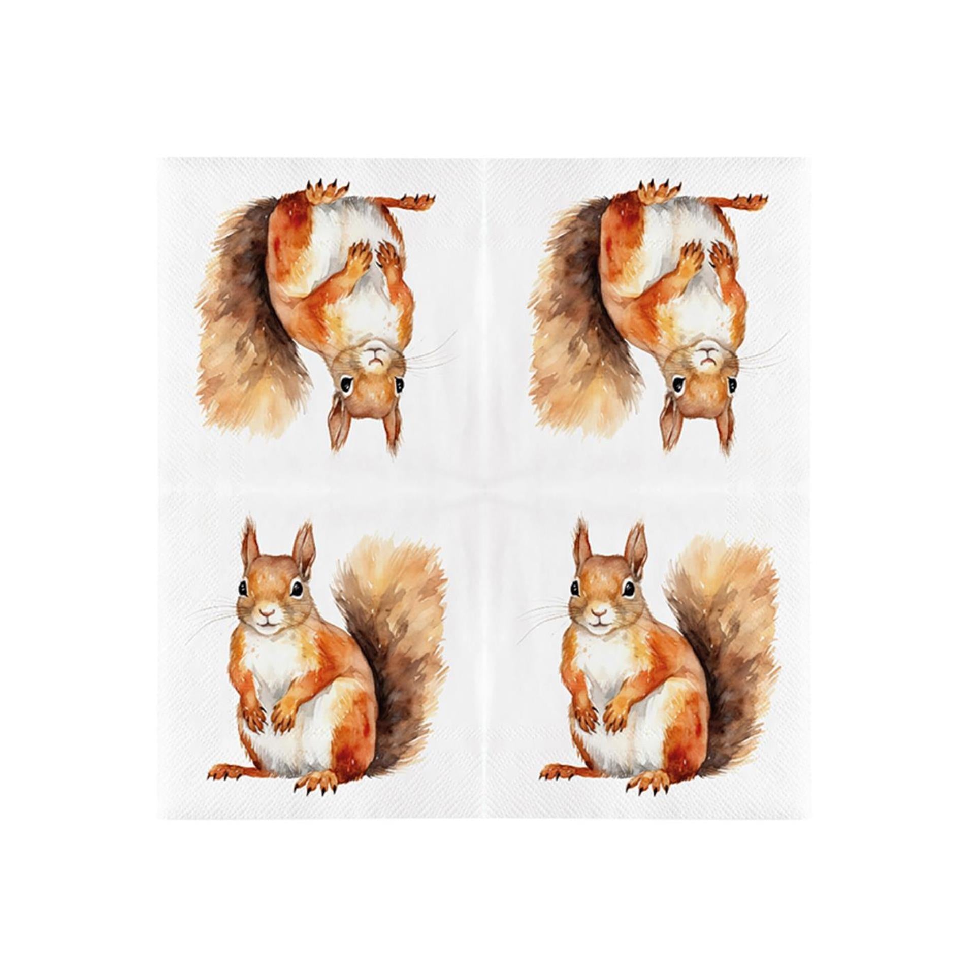 Esschert Design Servietten Eichhörnchen 33cm