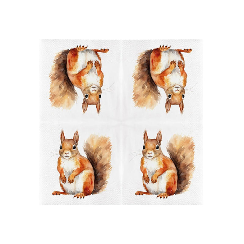 Esschert Design Servietten Eichhörnchen 33cm