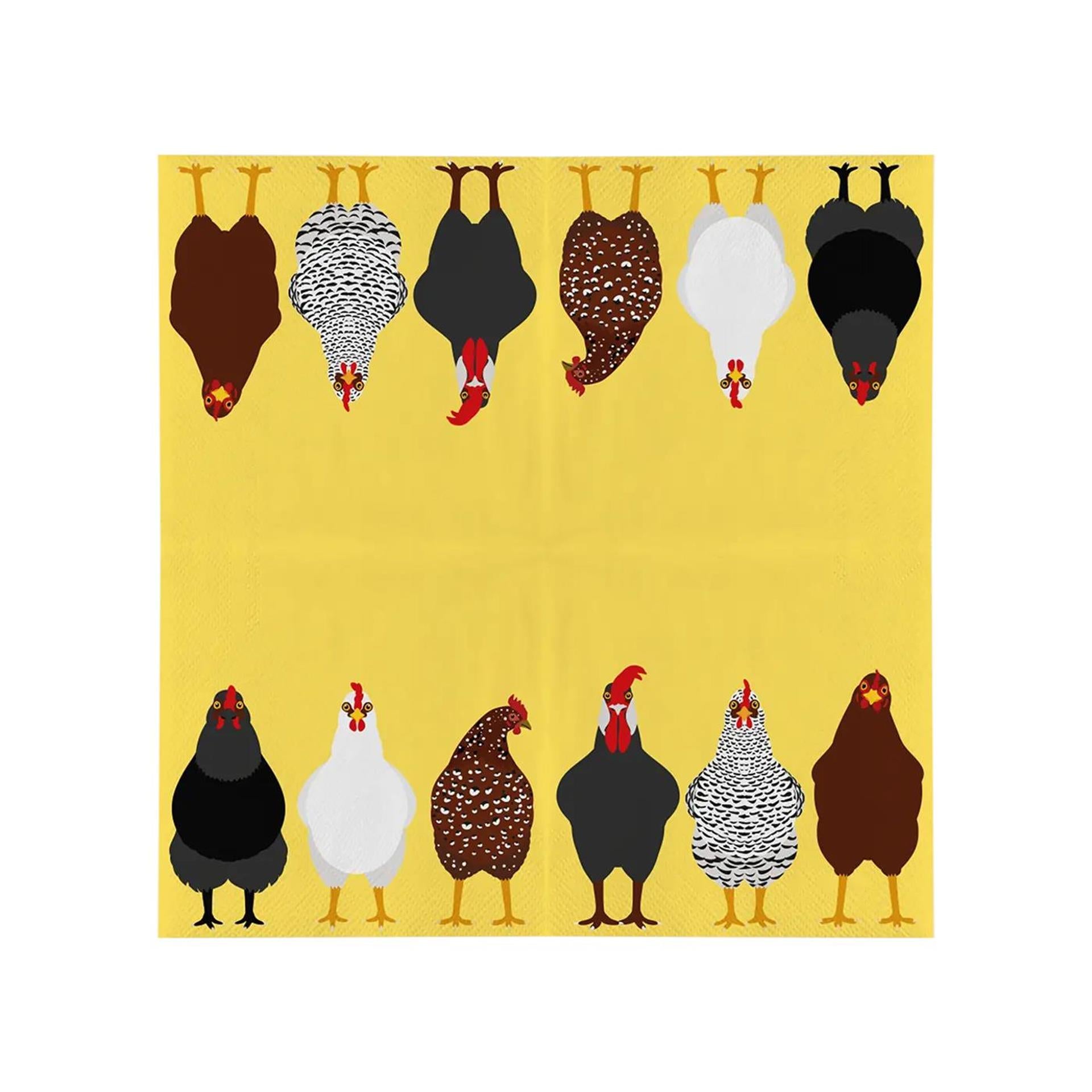 Esschert Design Servietten Hühner 33x33cm