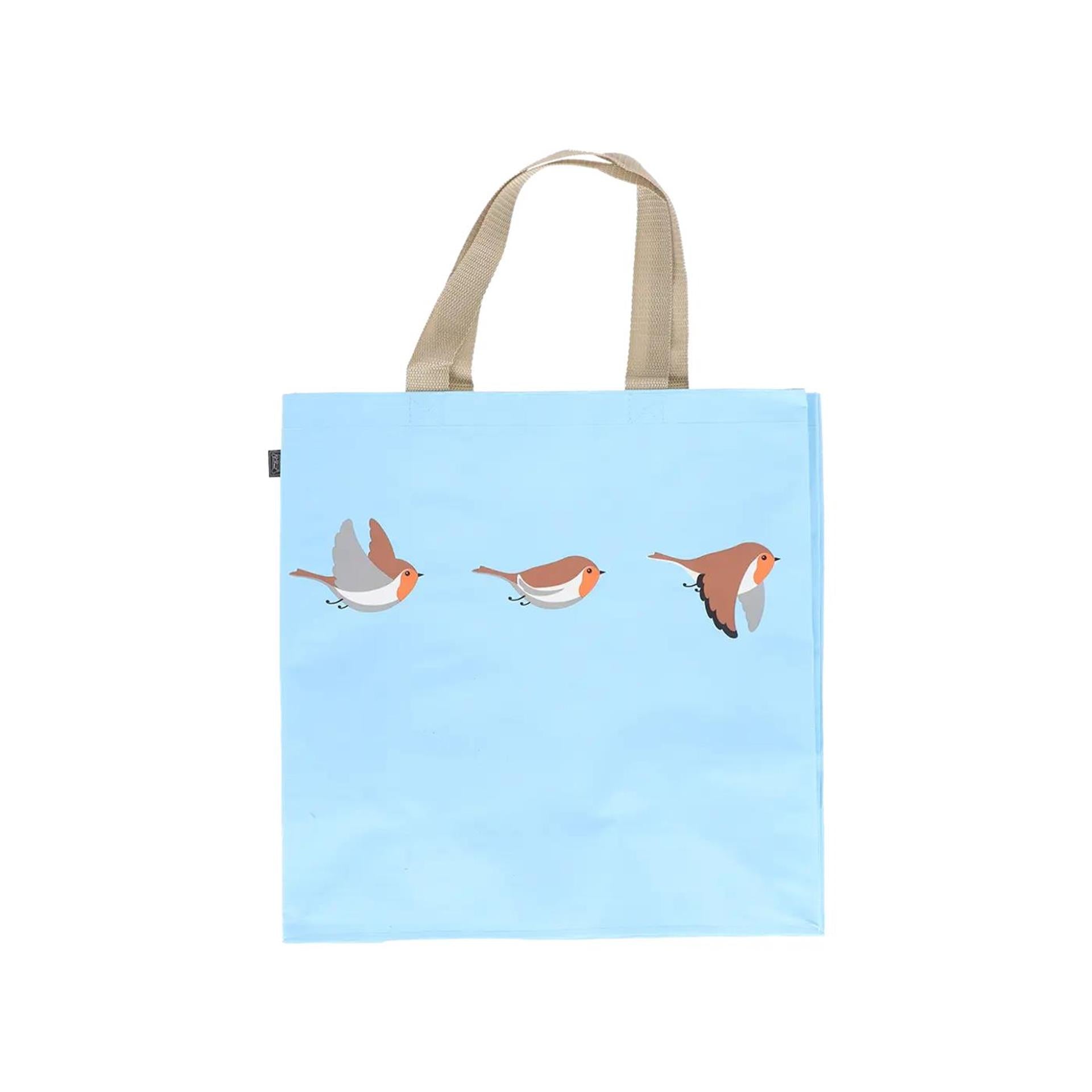 Esschert Design Einkaufstasche Rotkehlchen 40x40cm