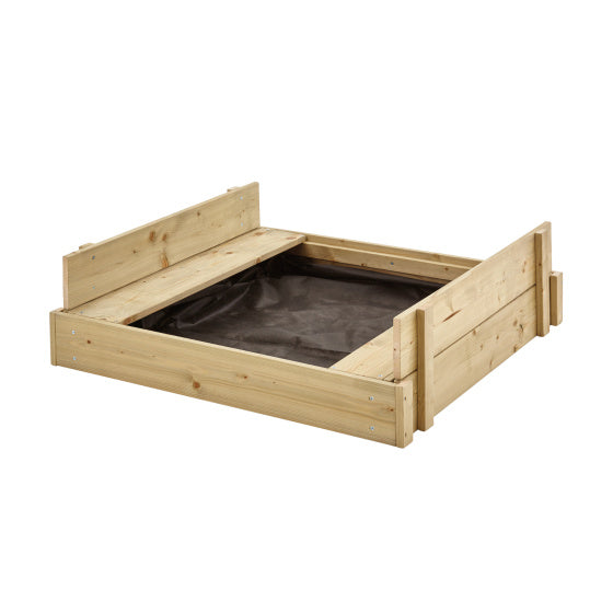 TP -Spielzeug Holzsandkap mit Deckel, Bänkebodenboot