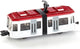 Straßenbahn Rot weiß 9 cm lang