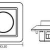 Tronix Abdeckrahmen lw für LED-Dimmer 4355850 - 4355855