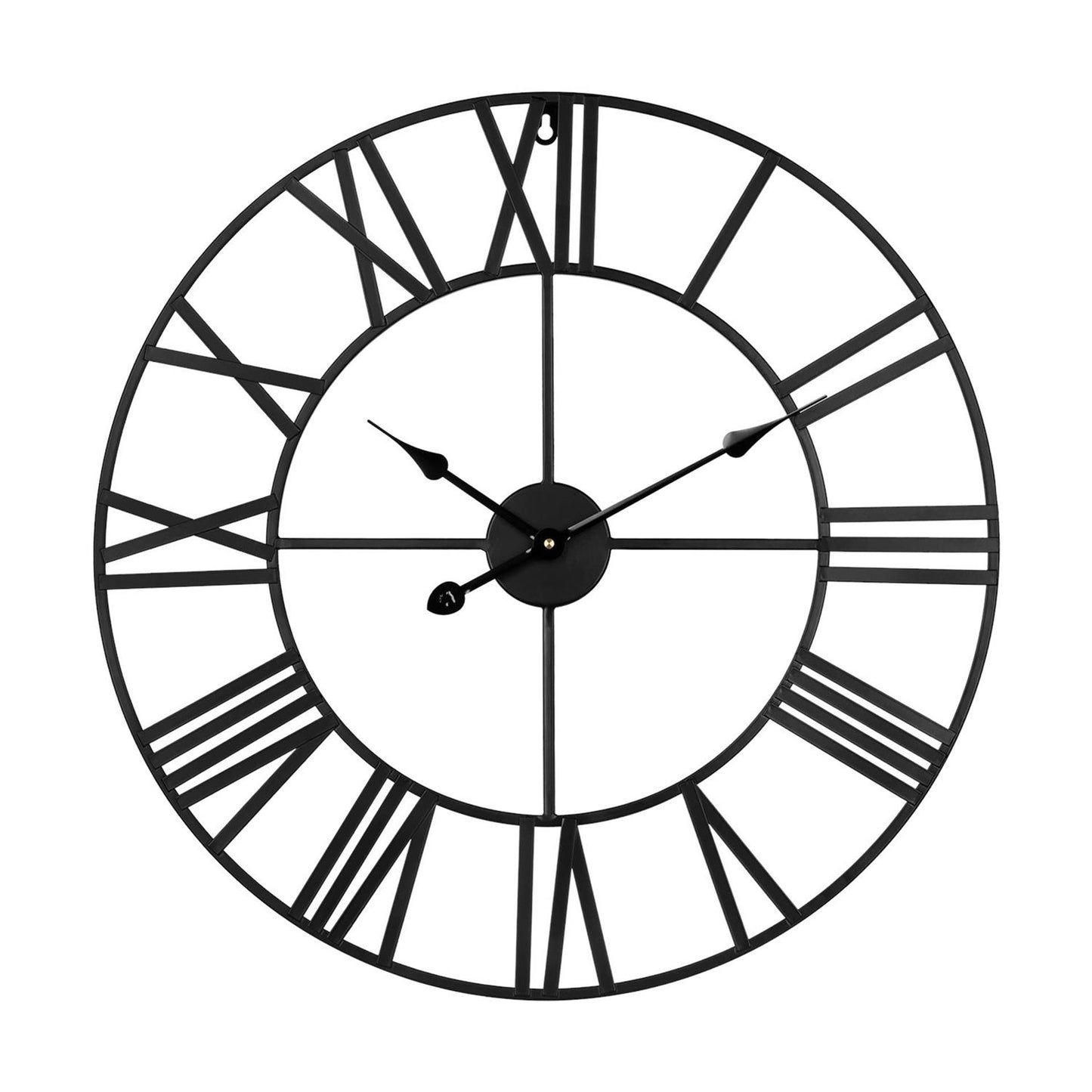 Teesa Wanduhr Aluminium ø60cm schwarz
