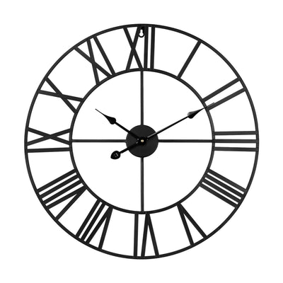 Teesa Wanduhr Aluminium ø60cm schwarz