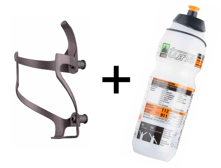 Tune Straightsträger Carbon Flaschenhalter + Flasche 750ml