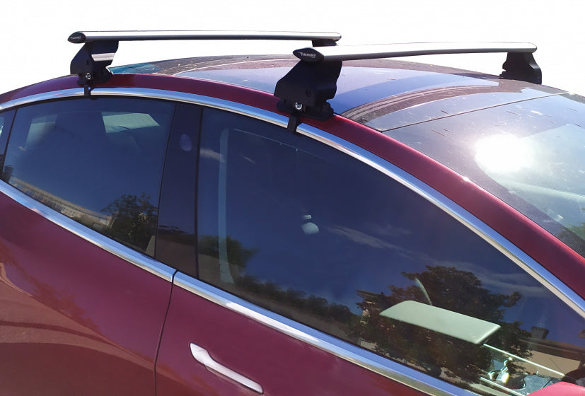 Dachregal Set Fly Bar Tesla 3 Aluminium Schwarz