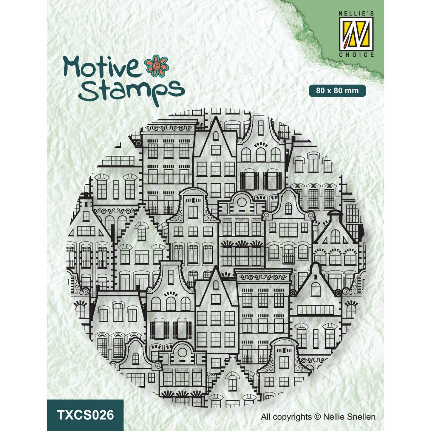 Nellies Wahl • Motiv Clear Stamps Tanzende Häuser
