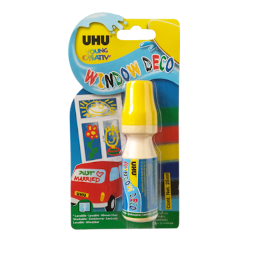 Uhu Fensterstick gelb 25ml