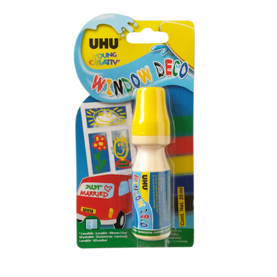 Uhu Fensterstick gelb 25ml