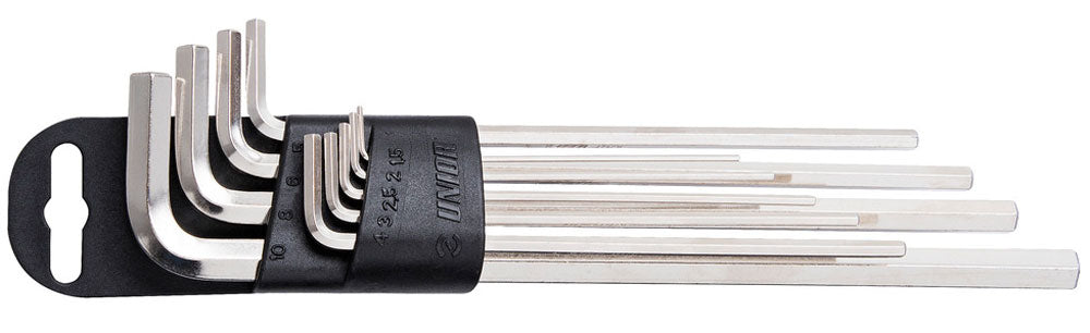 Unior Tools Sechskant-Stiftschlüsselsatz lang 220 3lph-us 9-tlg.