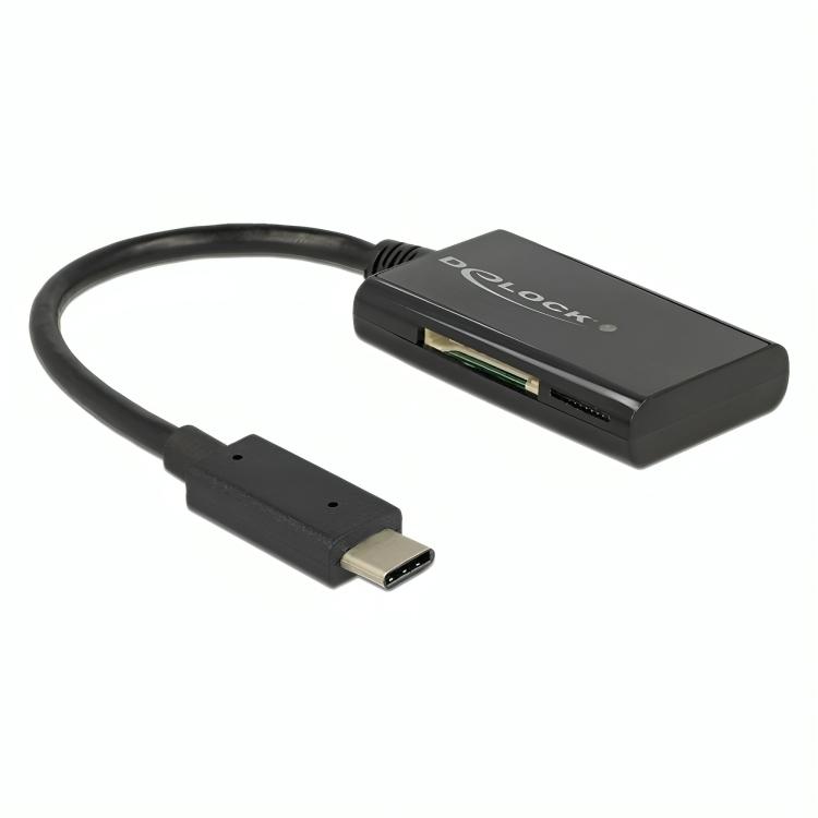 Delock USB 3.1 Gen 1 Kartenleser USB Typ-C Männliche 4 Slots