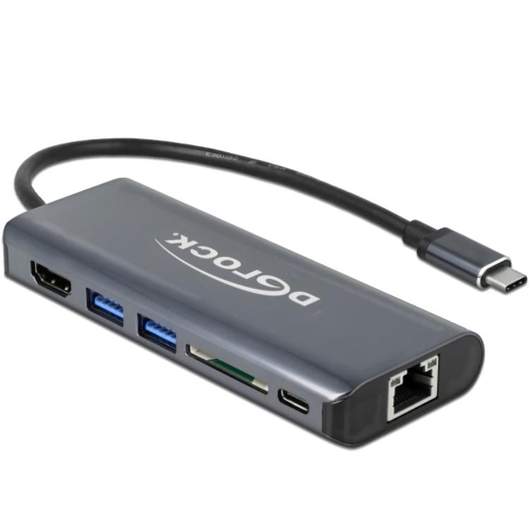 Delock USB Typ-C 3.1 Docking Station HDMI 4K 30 Hz, Giga