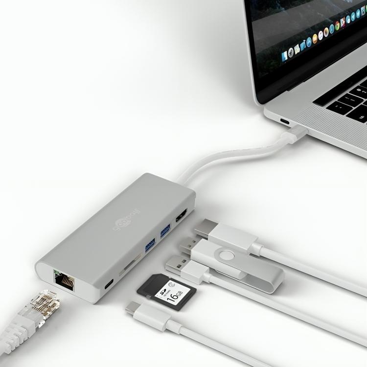 Goobay USB-C Multiport-Adapter HDMI 4K30Hz + PD 60W