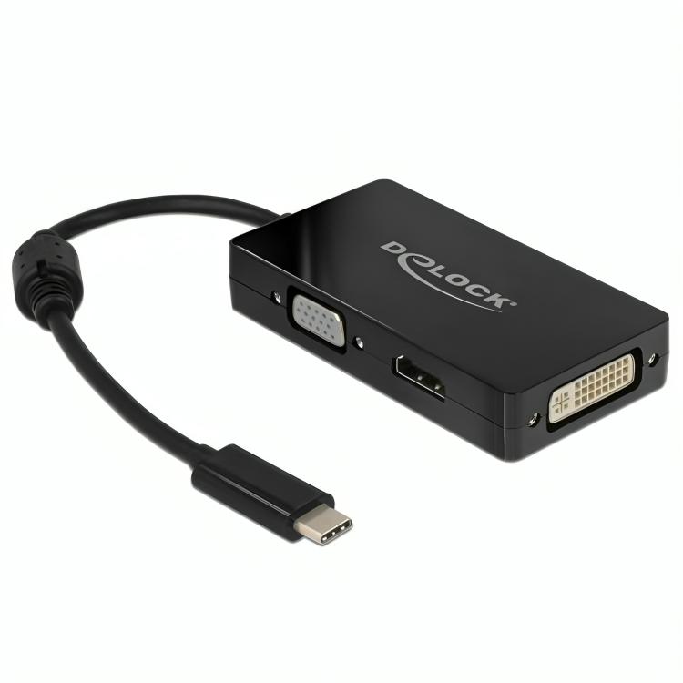 Delock USB-C> VGA HDMI DVI DisplayPort