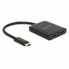Delock USB Typ-C Splitter 2x HDMI OUT 4K