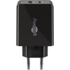 Goobay Dual USB-C PD (Power Delivery) Schnelles Ladegerät (30 W)