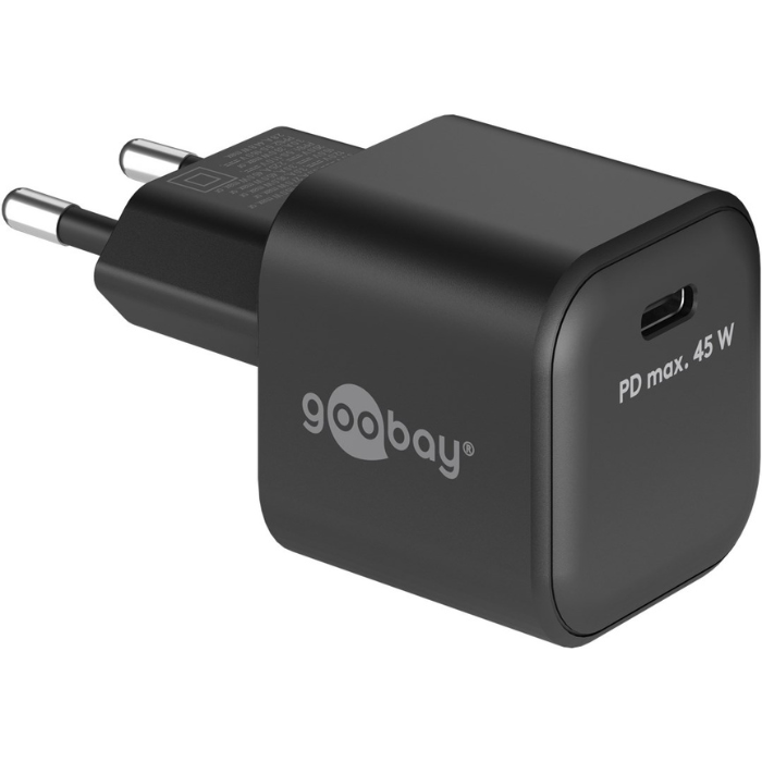 Goobay USB-C PD Gan Snellumer Nano (45 W)