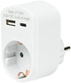 USB + USB-C Ladegerät weiß mit geerdetem Adapter 17 W – 9540141