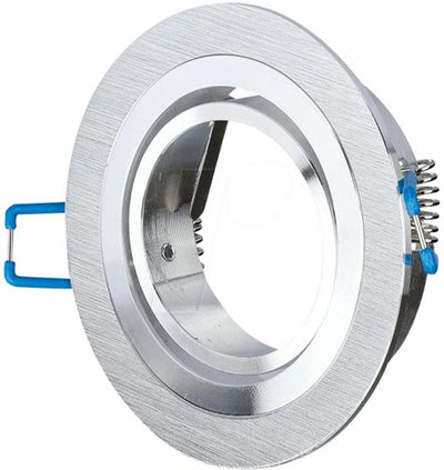 V-tac Einbaustrahler verstellbar 50 mm rund gebürstetes Aluminium 5013364